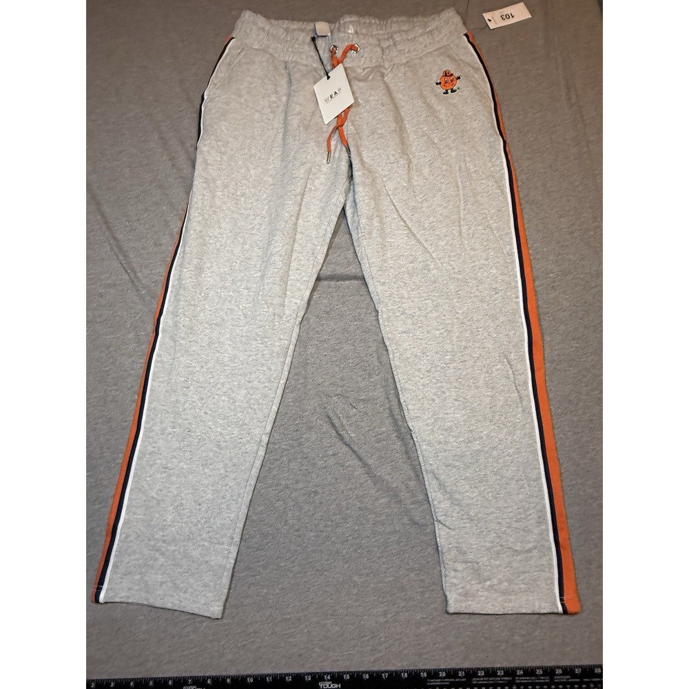 NEW Wear by Erin Andrews Syracuse Orange Women's Striped Sweatpants, Large